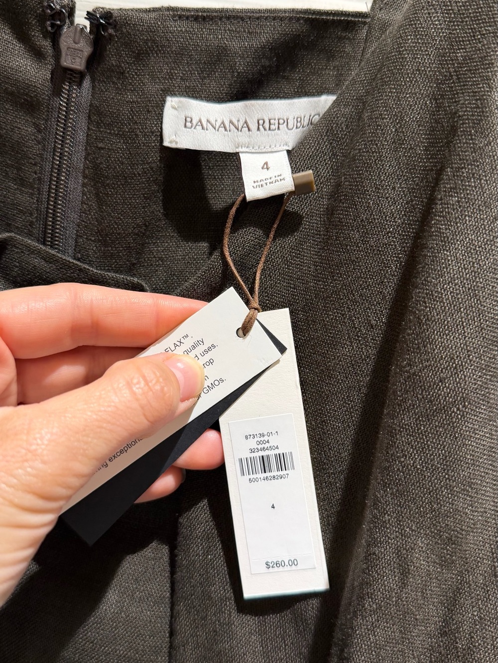 Banana Republic Brown Linen Sweetheart Maxi Dress - Picture 3 of 8